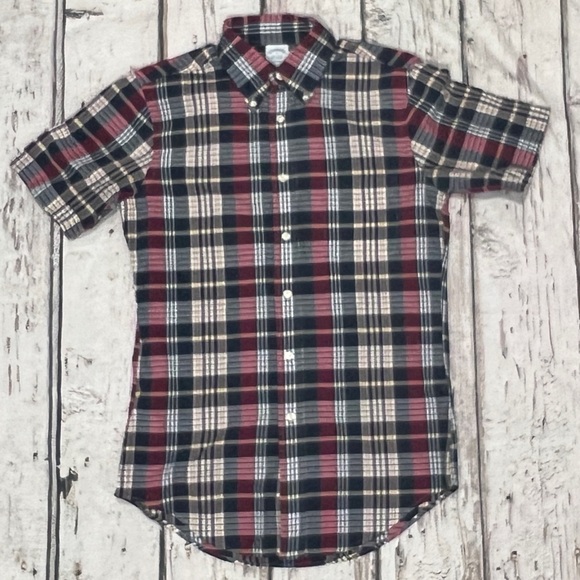 Brooks Brothers Plaid Short Sleeve Button Down Shirt - Picture 1 of 6